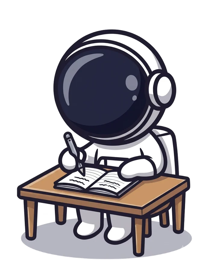 Pilot at his desk, writing tasks down